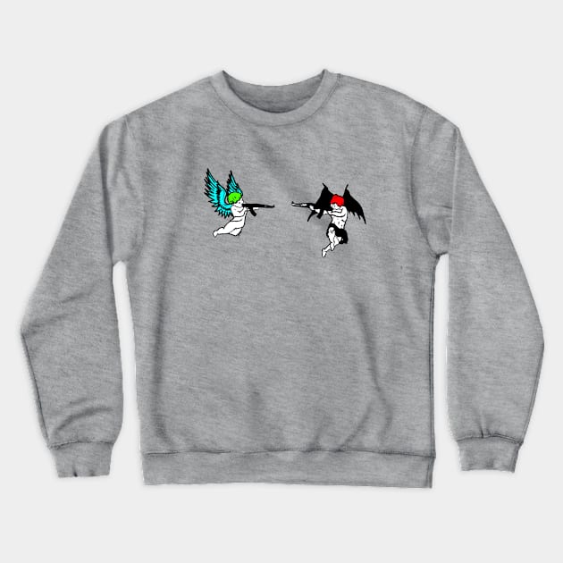 The Duel of the Angels Crewneck Sweatshirt by Diyutaka